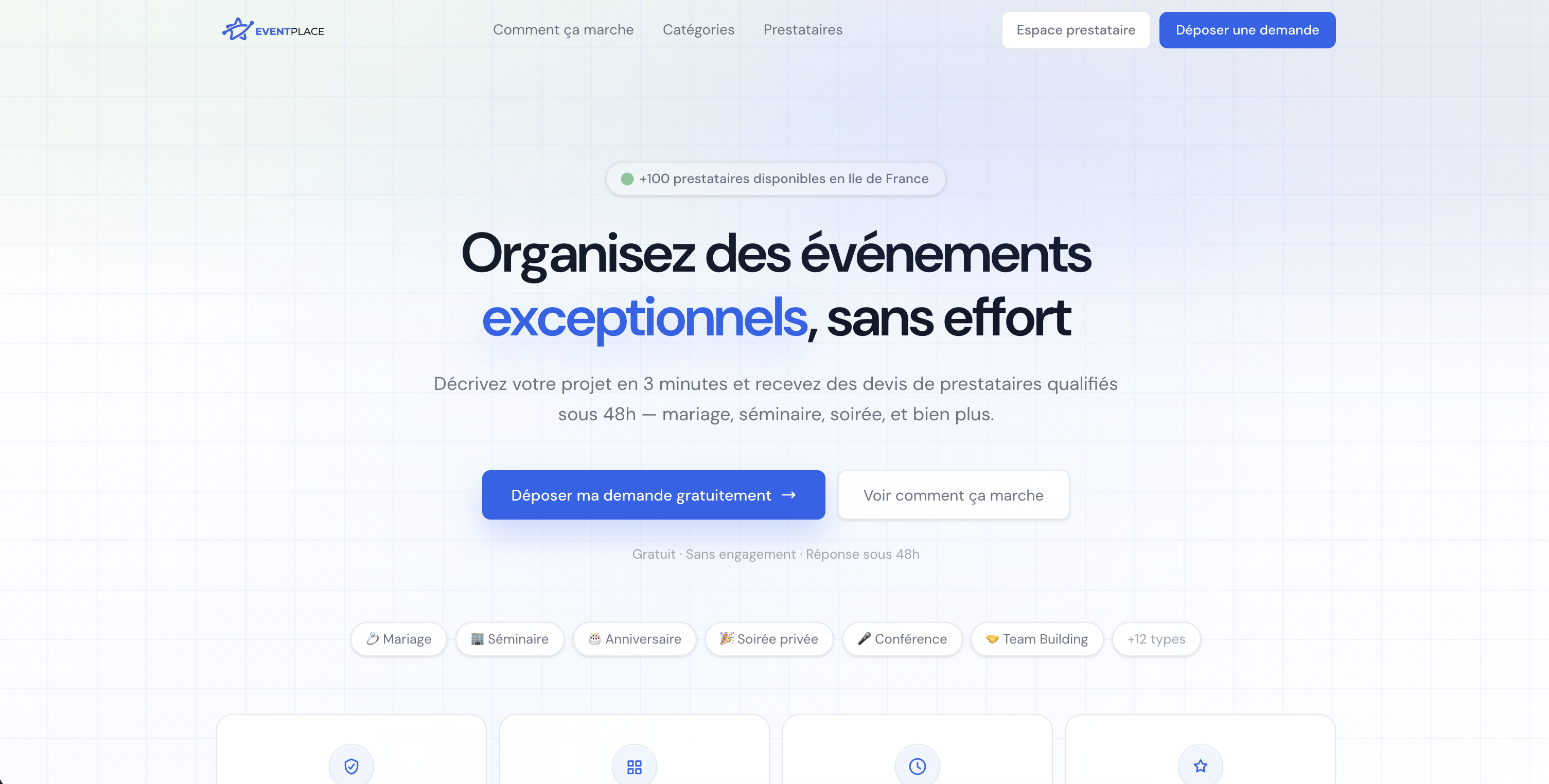 EventOrga — marketplace événementiel