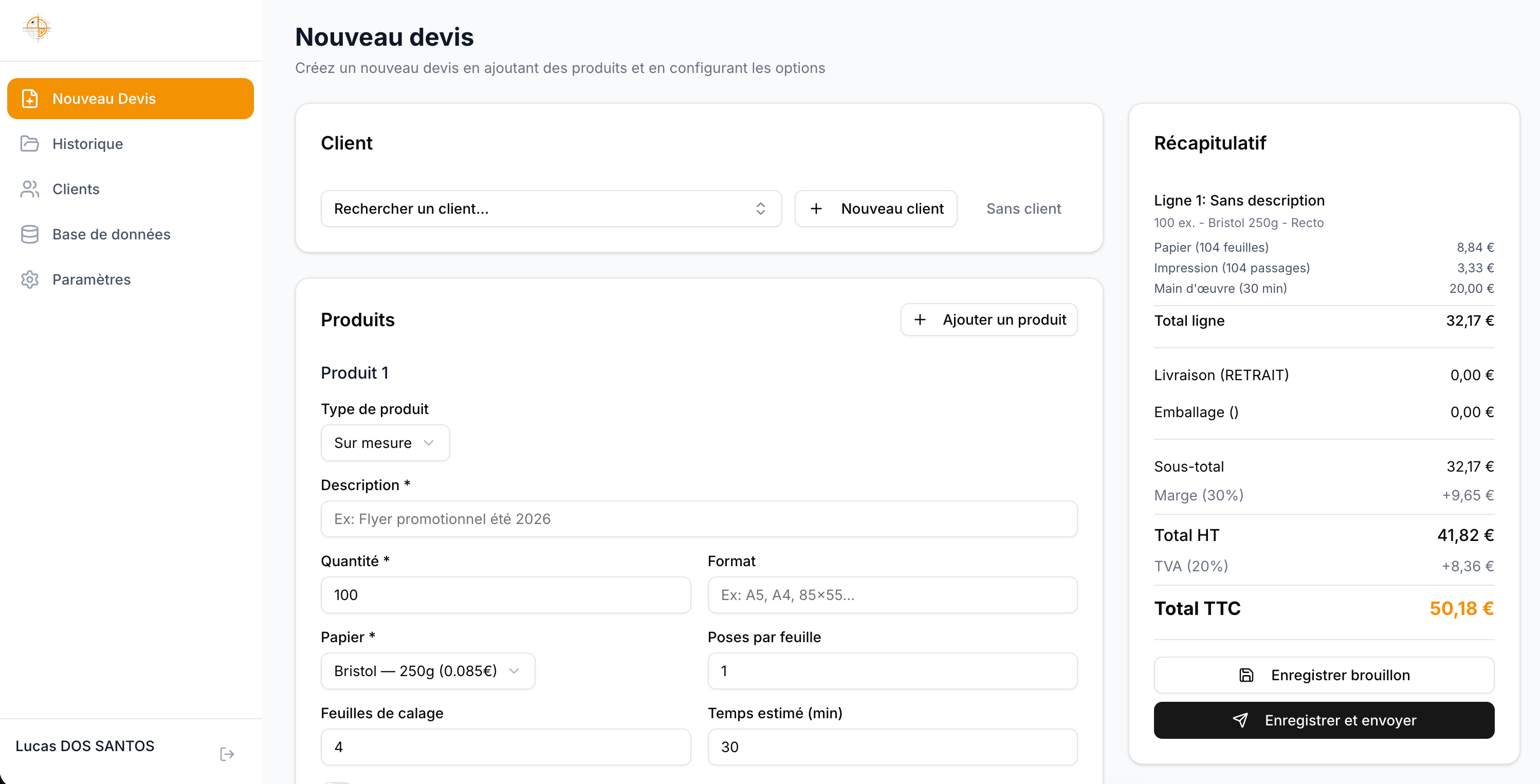 Pep's Print — outil de devis sur-mesure